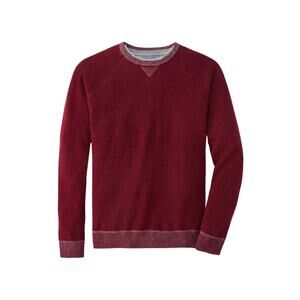 Peter Millar Hartford Crewneck M Claret Cotton Merino $230